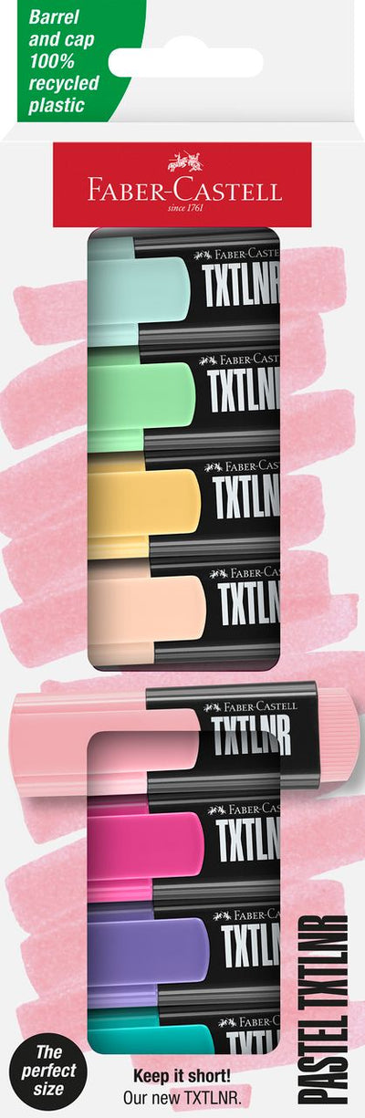 Textmarker Mini Set 8 Pastel Faber-Castell