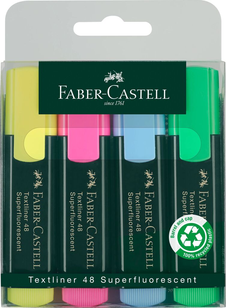 Textmarker Set 4 1548 Faber-Castell