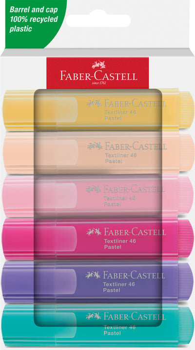 Textmarker Set 6 Pastel Cutie Carton 2024 Faber-Castell