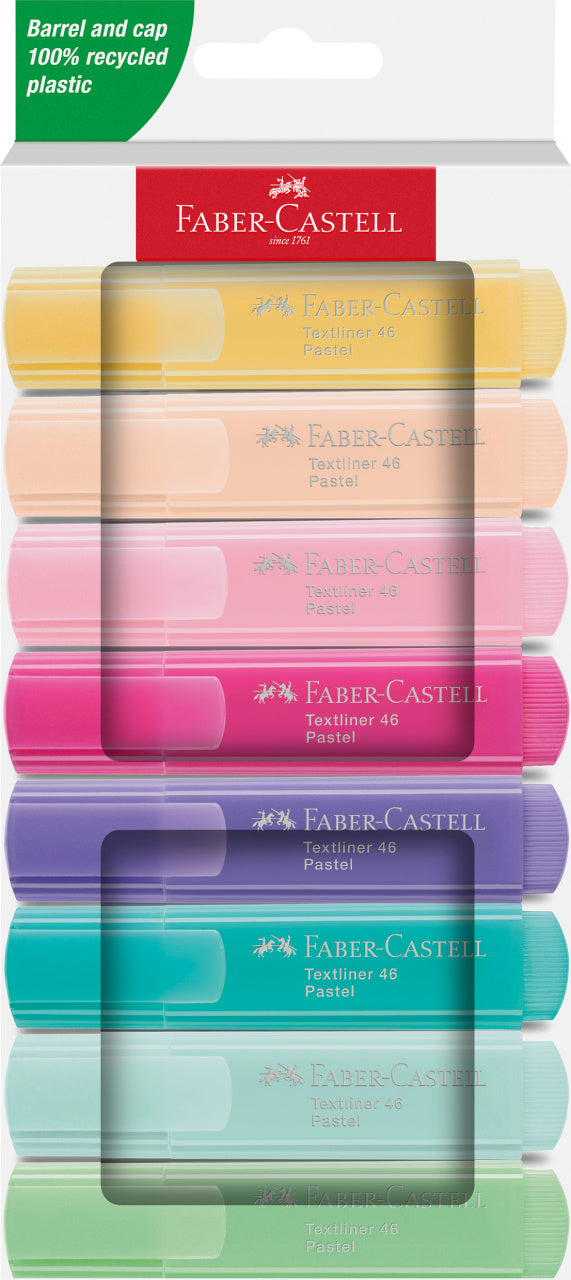 Textmarker Set 8 Pastel 1546 Cutie Carton 2024 Faber-Castell