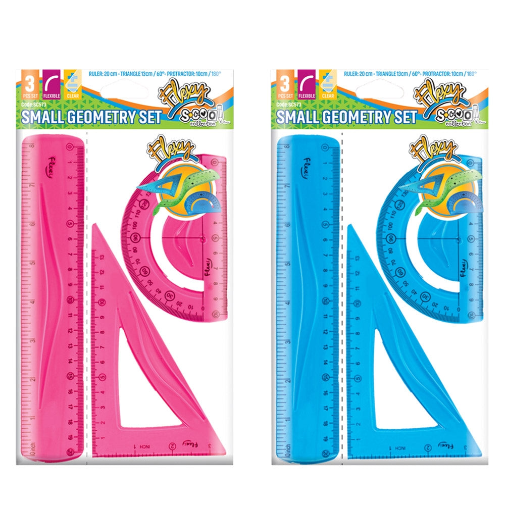 Trusa geometrie flexibila, 3 piese/set - S-COOL