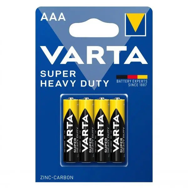 Baterii LR3(AAA), 1.5V, 4buc/blister, Varta Super Heavy Duty