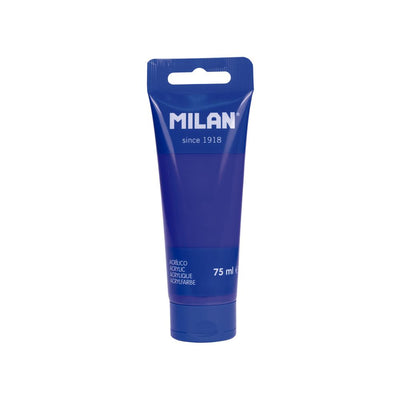 Tub vopsea acrilica Albastru Ultramarin Ocean Blue de 75 ml cu finisaj lucios si acoperire excelenta pentru panza si lemn