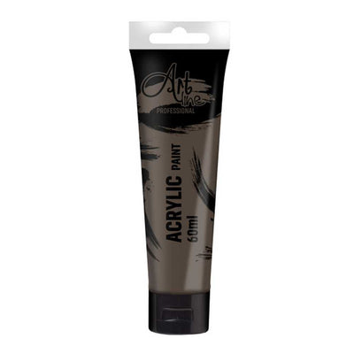 Set de 6 tuburi vopsea acrilica Artline culoare Burnt Umber 60ml uscare rapida pentru pictura pe panza si decoratiuni non-toxica