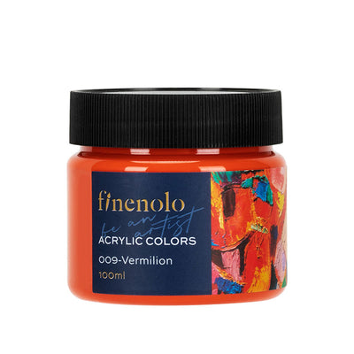 Borcanas 100 ml vopsea acrilica Finenolo Deli culoare purpuriu intens cu putere mare de acoperire pentru pictura si hobby