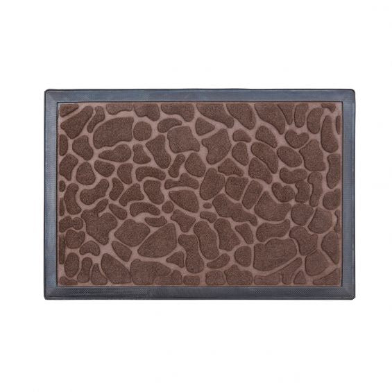 Covor intrare dreptunghiular mocheta si cauciuc 60x40cm