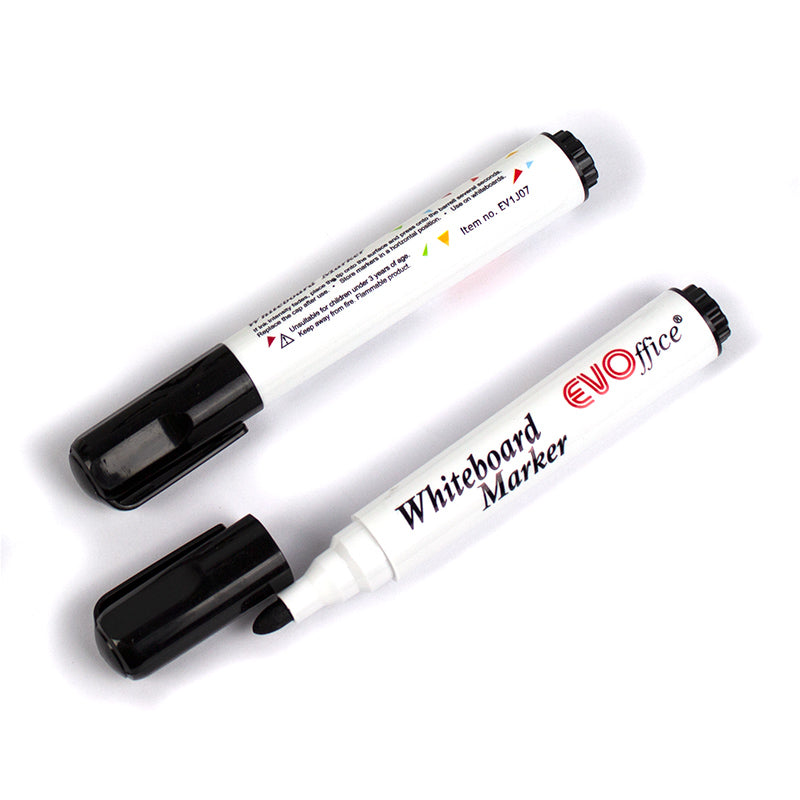 Marker negru pentru tabla magnetica Evoffice cu varf rotund 1-3mm sterge usor