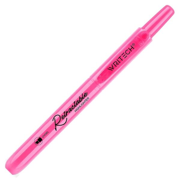 Textmarker Retractabil Writech Neon Roz