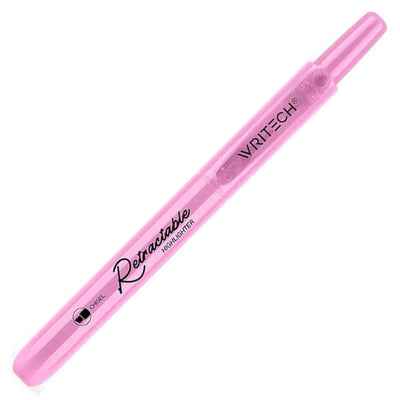 Textmarker Retractabil Writech Pastel Roz