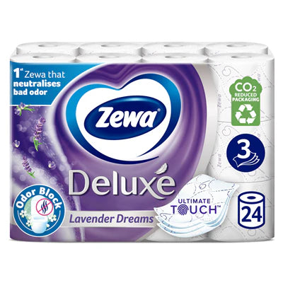 Hartie Igienica Zewa Deluxe 3 Straturi 24 Role - Lavandă