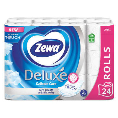 Hartie Igienica Zewa Deluxe 3 Straturi 24 Role - Delicate Care